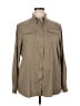 Unbranded 100% Polyester Tan Long Sleeve Blouse Size XXL - photo 1
