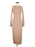 ASTR The Label Solid Tan Cocktail Dress Size M - photo 1