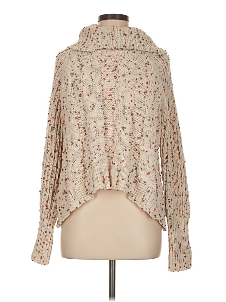 Pre-owned Les Serein Poncho In Brown