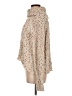 Les Serein Floral Tan Poncho Size M - photo 5
