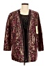 Unbranded Animal Print Burgundy Blazer Size 6 - photo 1