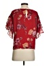 Vince Camuto 100% Polyester Red Short Sleeve Blouse Size S - photo 2