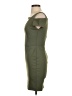 Bebe Solid Green Casual Dress Size S - photo 5