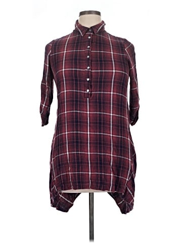 Max Studio 3/4 Sleeve Button-Down Shirt (view 1)