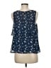 CAbi 100% Polyester Blue Sleeveless Blouse Size M - photo 2