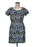 J.Crew Paisley Blue Casual Dress Size 8 - photo 1