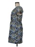 J.Crew Paisley Blue Casual Dress Size 8 - photo 5