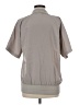 Oleg Cassini Gray Short Sleeve Blouse Size M (estimated) - photo 2