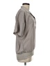 Oleg Cassini Gray Short Sleeve Blouse Size M (estimated) - photo 4