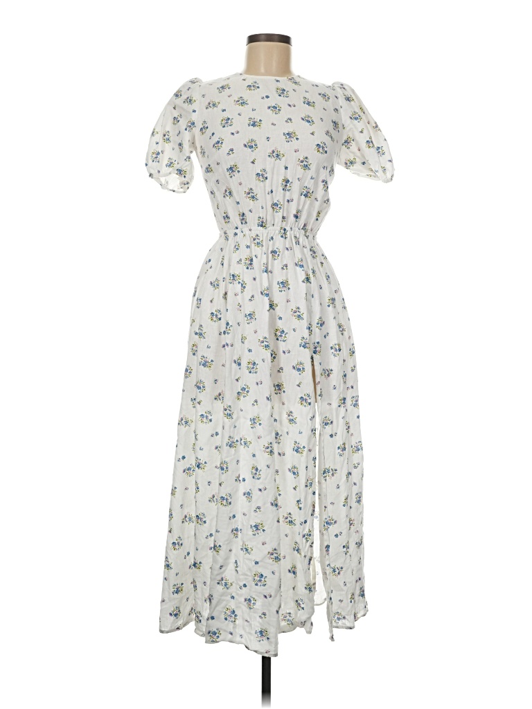 Pre-owned Reformation Casual Dress In White