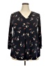 Beacon Black 3/4 Sleeve Blouse Size 2X - photo 1