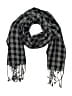Unbranded 100% Viscose Checkered-gingham Black Gray Scarf One size - photo 1