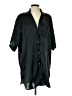 Assorted Brands Black 3/4 Sleeve Button-Down Shirt Size S - photo 1