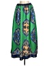 Unbranded 100% Polyester Paisley Green Casual Skirt Size M (estimated) - photo 1