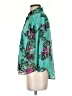 Lavender Brown Teal 3/4 Sleeve Blouse Size XS - photo 5