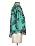 Lavender Brown Teal 3/4 Sleeve Blouse Size XS - photo 4