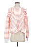 Evereve Stripes Orange Pullover Sweater Size S - photo 1