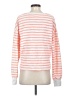 Evereve Stripes Orange Pullover Sweater Size S - photo 2