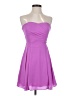 Express 100% Polyester Solid Purple Cocktail Dress Size 0 - photo 1