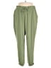 C'est La Vie 100% Polyester Solid Green Casual Pants Size XL - photo 1