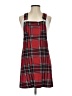 Assorted Brands Plaid Red Casual Dress Size S - photo 1