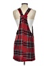 Assorted Brands Plaid Red Casual Dress Size S - photo 2