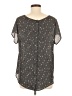Torrid 100% Polyester Stars Gray Short Sleeve Blouse Size Med Plus (00) - photo 2