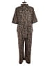 Johnston & Murphy Animal Print Brown Black Jumpsuit Size L - photo 2