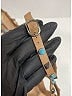 Valentino 100% Leather Brown Pink Leather Rolling Rockstud Sandals Size EU (IT) 40 / US 10 - photo 5