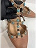 Valentino 100% Leather Brown Pink Leather Rolling Rockstud Sandals Size EU (IT) 40 / US 10 - photo 3