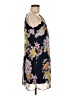 A. Byer 100% Polyester Floral Black Casual Dress Size M - photo 4