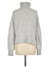 Sincerely Jules 100% Polyester Tweed Gray Turtleneck Sweater Size M - photo 2