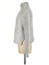 Sincerely Jules 100% Polyester Tweed Gray Turtleneck Sweater Size M - photo 5