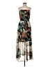 Bobeau 100% Polyester Tropical Green Cocktail Dress Size M - photo 1