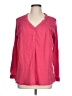 Bandolino Pink Long Sleeve Blouse Size L - photo 1
