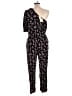 Roan + Ryan Floral Black Jumpsuit Size L - photo 2