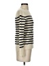 Vince. Stripes Ivory Turtleneck Sweater Size XXS - photo 4