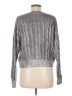 YFB 100% Cotton Metallic Silver Pullover Sweater Size M - photo 2