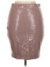 Nude Metallic Silver Casual Skirt Size M - photo 2
