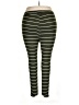Feathers Stripes Green Leggings Size 1X - photo 2