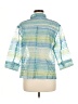 Notations Stripes Blue 3/4 Sleeve Blouse Size M - photo 2