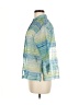 Notations Stripes Blue 3/4 Sleeve Blouse Size M - photo 5