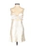 Hello Molly Metallic Ivory Cocktail Dress Size 2 - photo 1