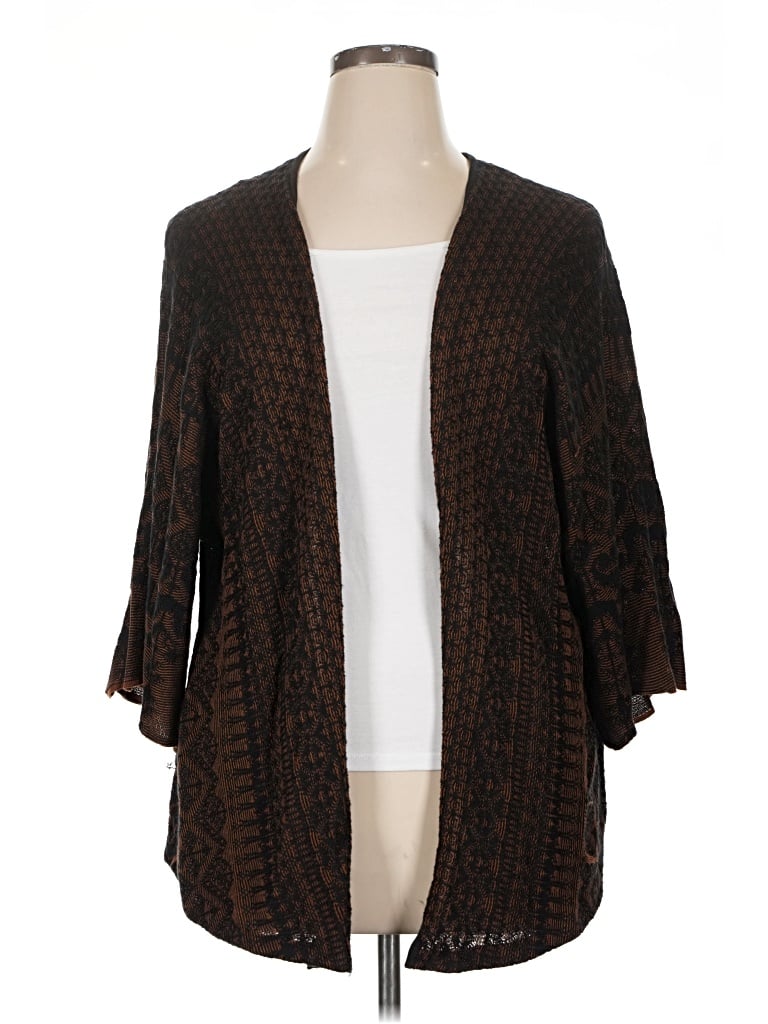 Pre-owned Peruvian Connection Kimono In Brown