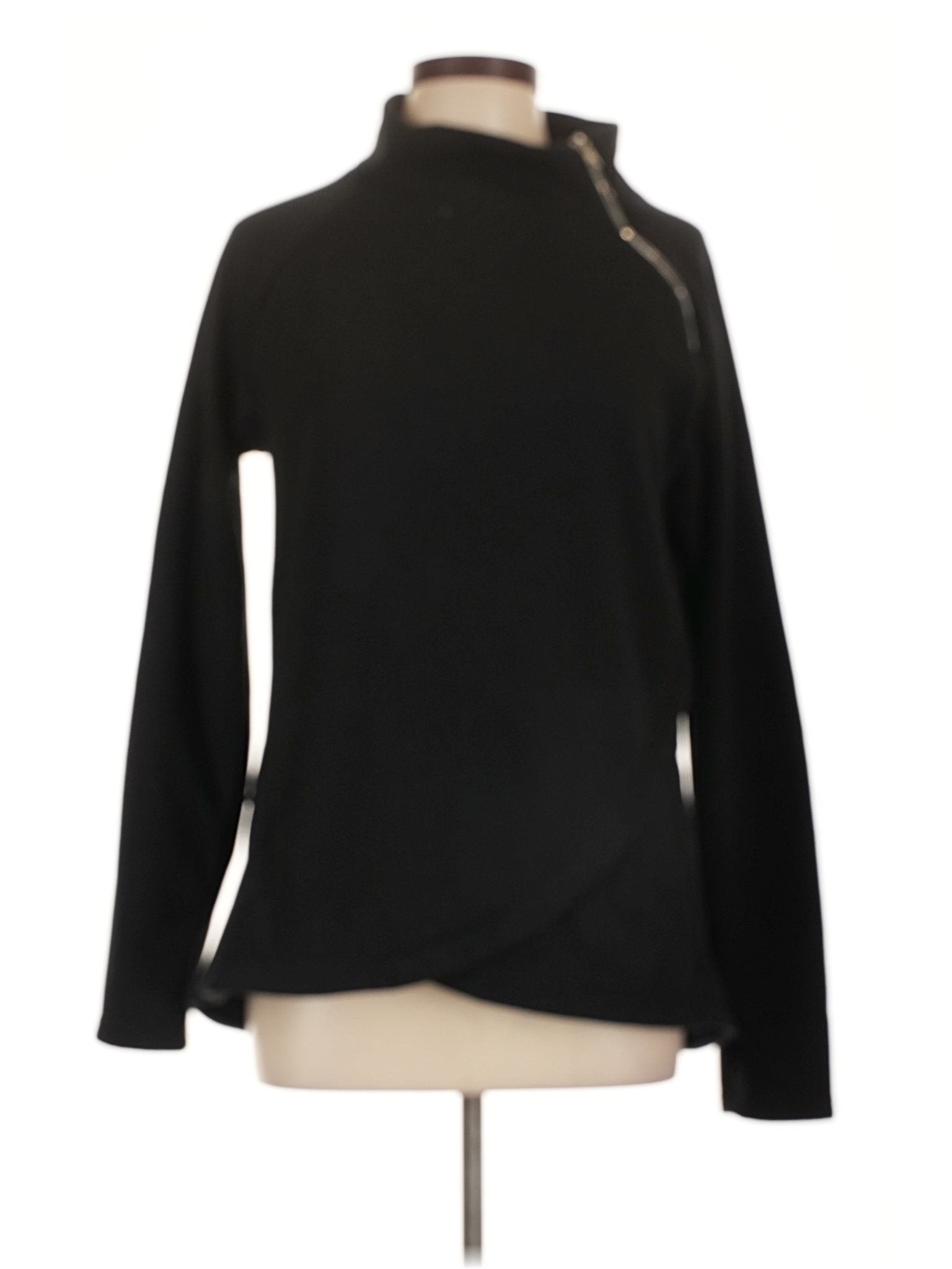 トップス Ma Chinaka WOOL/CREPE DE CHINE FLARE ROUND NECK T(S Black): Vintage｜Special
