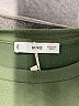MNG Solid Green Casual Dress Size M - photo 7