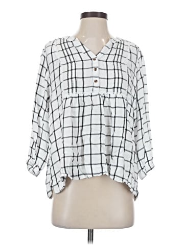 Wrangler Jeans Co 3/4 Sleeve Button-Down Shirt (view 1)