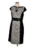 Studio One Chevron-herringbone Black Cocktail Dress Size 12 - photo 4