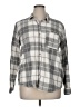 Universal Thread 100% Cotton Plaid Gray Long Sleeve Button-Down Shirt Size XL - photo 1