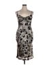 L'Agence Paisley Silver Cocktail Dress Size XL (4) - photo 1